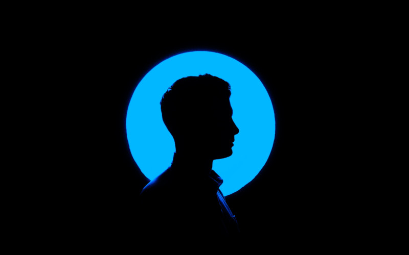 Silhouette photo of a person