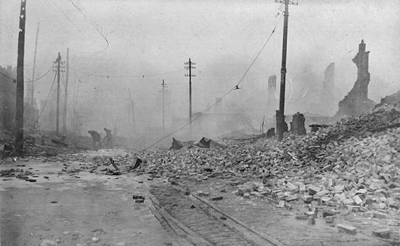 Baltimore fire aftermath 1904