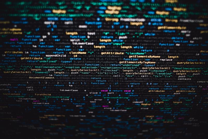 Code on a computer screen