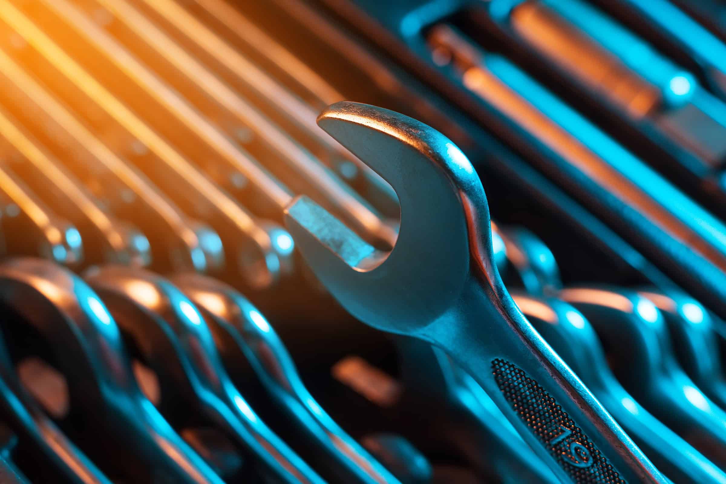 pile of wrenches