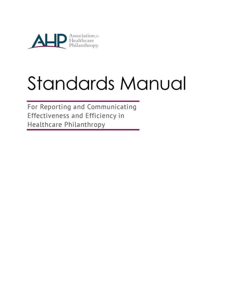 AHP Standards Manual 3rd edition cover